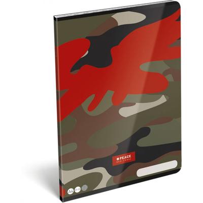Terepmintás kockás füzet - A4 - 87-32 - Peace Red Label
