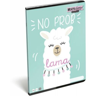 Lollipop Drama Lama kockás füzet A4