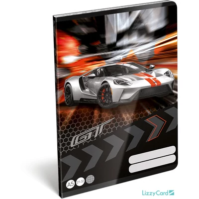 Ford GT kockás A5 füzet 27-32 - Silver