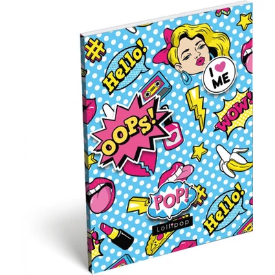 POP papírfedeles notesz A7 - Lollipop Pop jegyzetfüzet