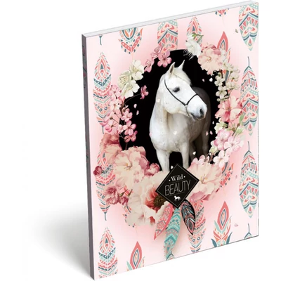 Lovas papírfedeles notesz A7 - Wild Beauty Rose jegyzetfüzet