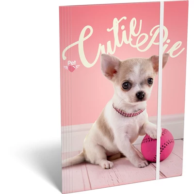 Pet Cutie Pie kutyás gumis mappa A5