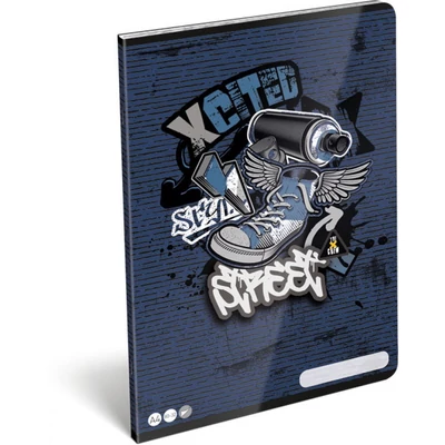 Graffitis sima füzet - A4 - 80-32 - X-cited Street