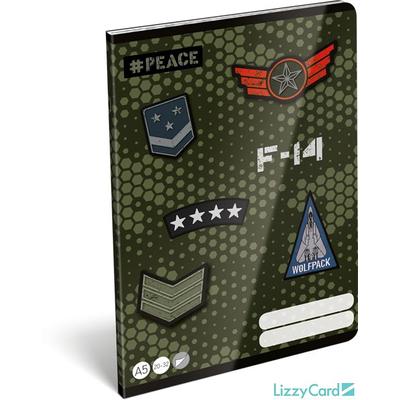 Terepmintás sima füzet A5 Peace Pixel