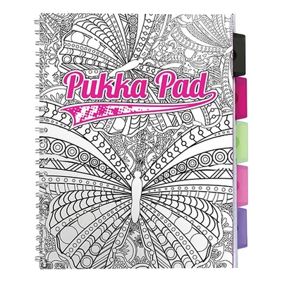 Regiszteres vonalas spirálfüzet - A4 100 lap - PUKKA Pad Project Book