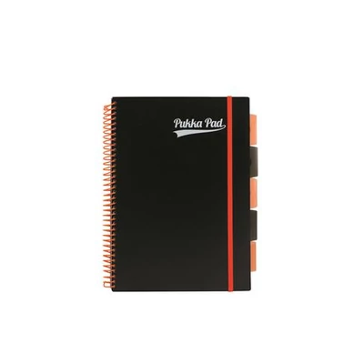 Regiszteres vonalas spirálfüzet - A4 200 lap - PUKKA Pad Project Book