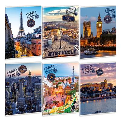 Világ városai sima füzet - A4 - 40 lap Ars Una Cities of the World 22