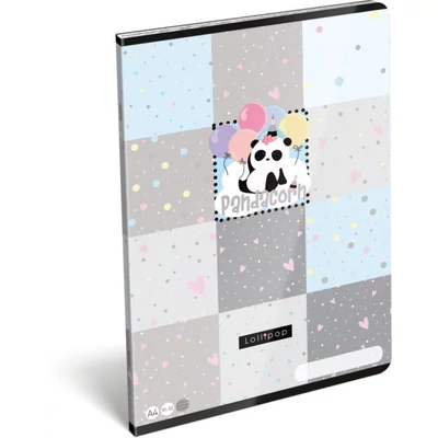 Panda unikornis vonalas füzet - A4 - 81-32 - Lollipop Pandacorn