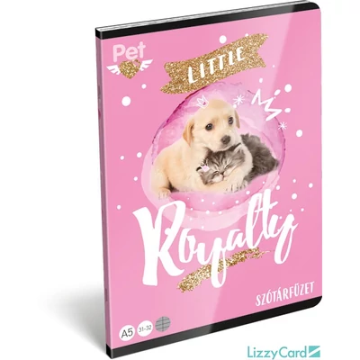 Kutyás cicás szótár A5 füzet Little Friends Pink