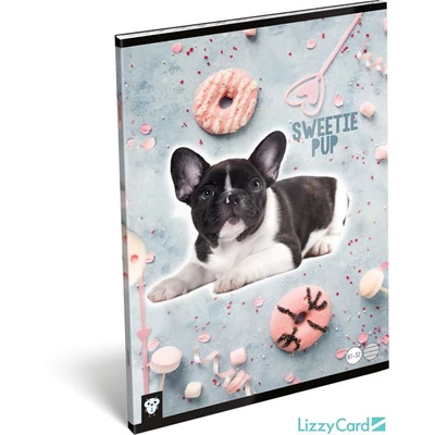 Kutyás vonalas füzet - A4 - 81-32 - Kis Bagoly Sweetie Pup