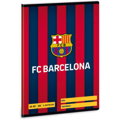 FC Barcelona vonalas füzet - A5 - 2. osztályos / 16-32