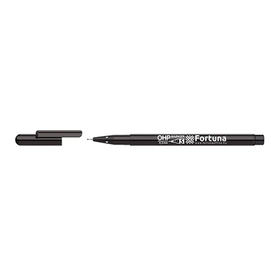Alkoholos marker / filc - Fortuna OHP S - 0,3 mm - fekete