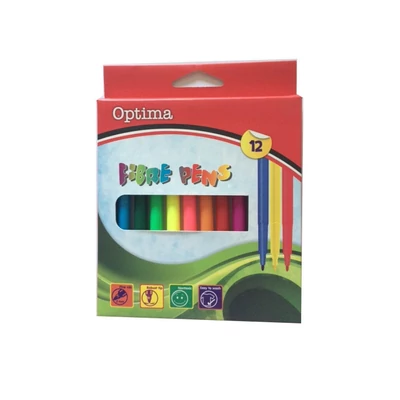 Filctoll készlet - Optima - 12 szín