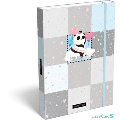 Panda-unikornisos A4 füzetbox - Lollipop Pandacorn