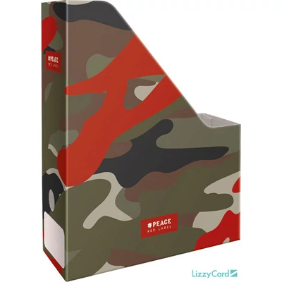 Terepmintás irattartó papucs A4 - Peace Red Label