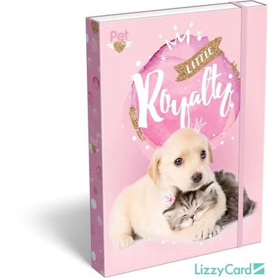 Kutyás cicás A5 füzetbox - Little Friends Pink