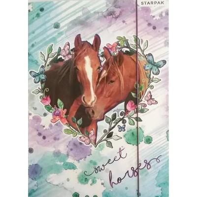 Lovas A4 gumis mappa - Sweet Horses