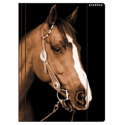 Lovas A4 gumis mappa - Riding Club fekete