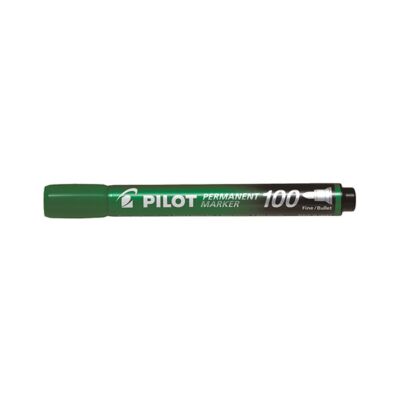 Alkoholos marker / filc - kerek végű - PILOT 100 - zöld