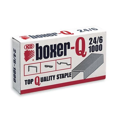 Tűzőkapocs 24/6 - Boxer-Q - 1000 db