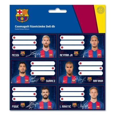 FC Barcelona füzetcimke