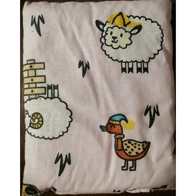 Babzsák 15x13 rózsaszín állatos