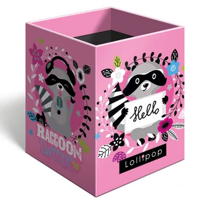 Mosómacis asztali ceruzatartó - Lollipop Raccoon írószertartó