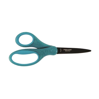 Fiskars csillámos kék 18 cm jobb- és balkezes