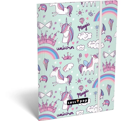 Lollipop Magic Unikornis gumis mappa A4