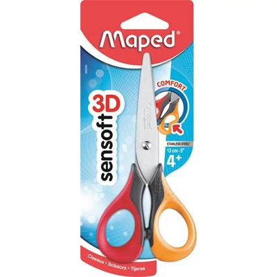 Iskolai olló - Maped SenSoft 3D - 13 cm