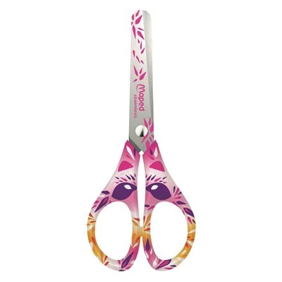Iskolai / általános olló 13 cm - Maped Mini Cute állatos - rózsaszín