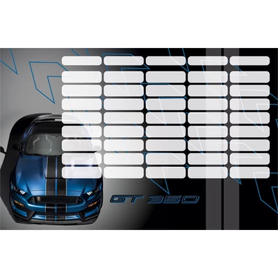 Ford Mustang normál méretű órarend 2020