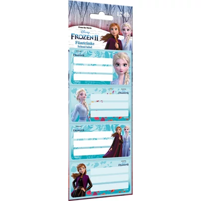 Jégvarázs füzetcímke - 12 etikett/csomag - Frozen II Believe