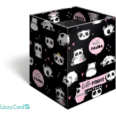 Pandás asztali ceruzatartó - Lollipop Hello Panda írószertartó