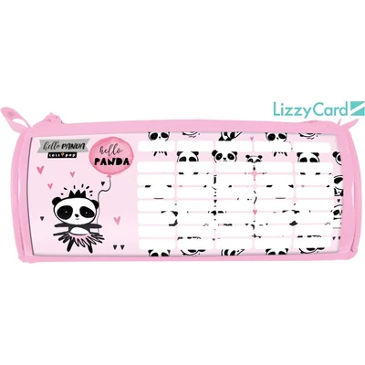 Pandás hengeres tolltartó órarenddel Lollipop Hello Panda