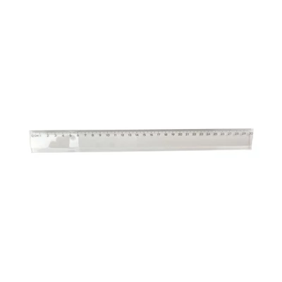 Műanyag vonalzó - 30 cm - átlátszó