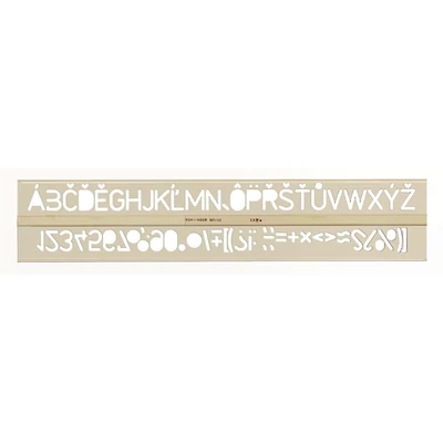 Betűsablon 20 mm