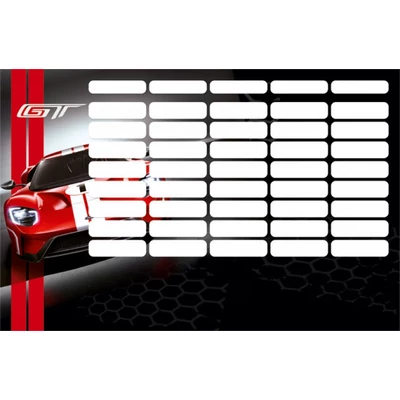 Ford GT sportkocsi nagy méretű órarend