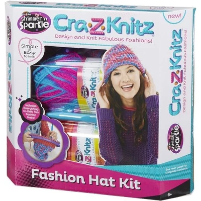 Cra-Z-Knitz trendi csajszi sapi design szett