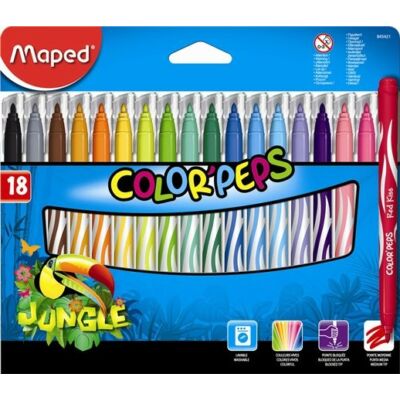 Filctoll készlet Maped Color Peps Jungle 18 szín