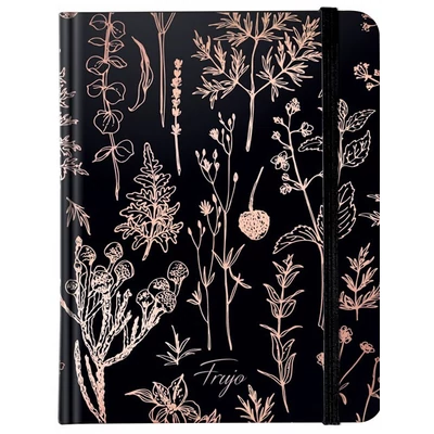 Florette Bullet Journal - Dolce Blocco - Frujo Black Viszkok Fruzsi testreszabható /határidő/ napló