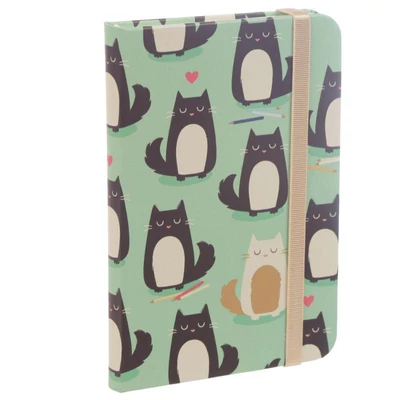 Cicás A6 gumipántos vonalas notesz / napló - Feline Fine