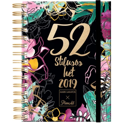 Lakatos Márk stílusnaptár 2019 Black heti tervező