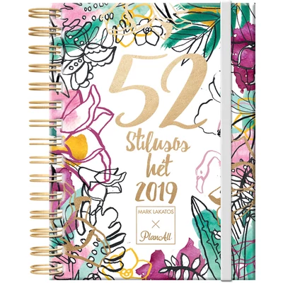 Lakatos Márk stílusnaptár 2019 White heti tervező