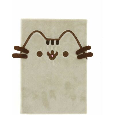 Pusheen cat napló plüss borítóval - A5 - Cicás vonalas notesz