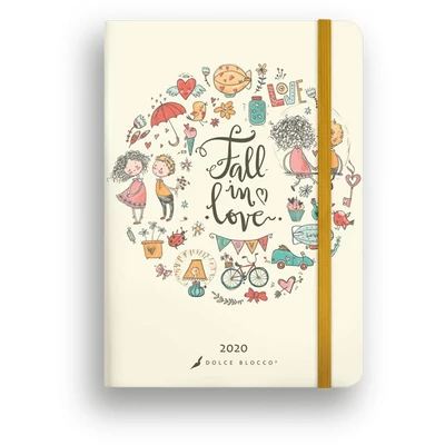 Heti tervező - Secret Calendar B6 - Fall in love határidőnapló / naptár