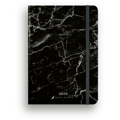 Heti tervező - Secret Calendar B6 - Marble Nero határidőnapló / naptár