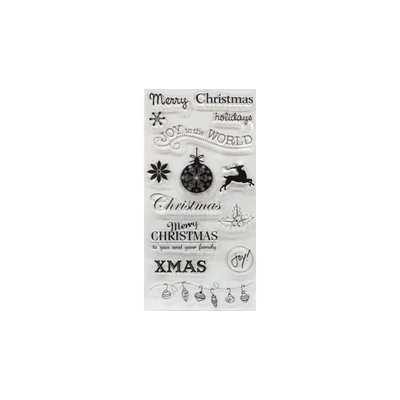 Áttetsző nyomda sablon szett - Cre Art - Christmas