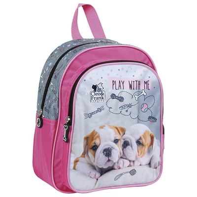 Kutyás kis méretű hátizsák ovis táska - Cleo and Frank - bulldog