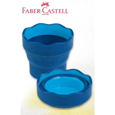 Ecsettál összecsukható - Faber-Castell Click&amp;Go - kék